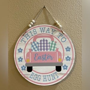 Easter sign wall decor